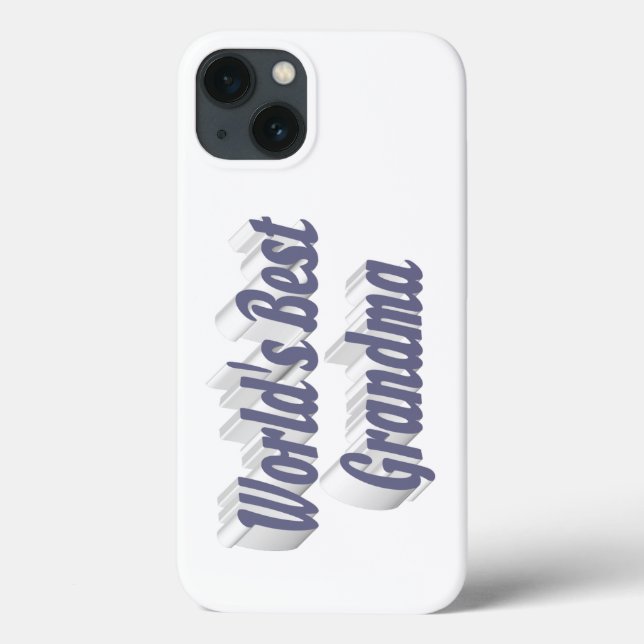 Oma Graue Typografie  Case-Mate iPhone Hülle (Rückseite)