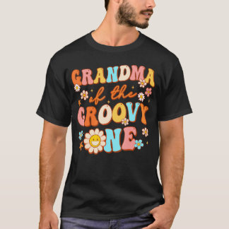 Oma Groovy One 1. Geburtstag Schwangerschaft Annou T-Shirt