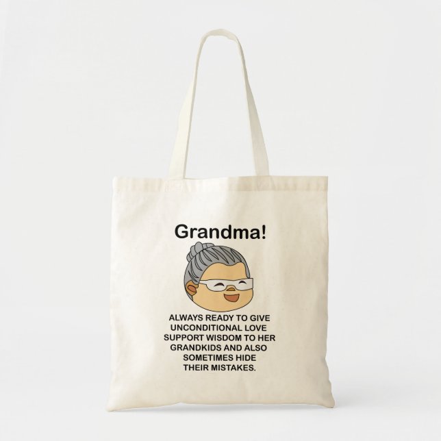 Oma Großmutter  Tragetasche (Vorne)