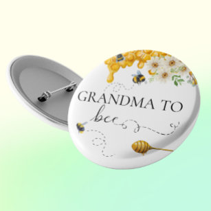 Oma Großmutter, um Niedlich Honig zu werden Button