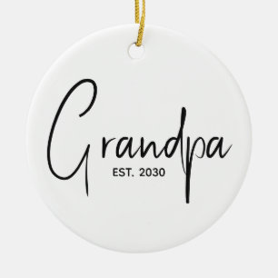 Oma gründete neues Opa-Geschenk  Keramik Ornament