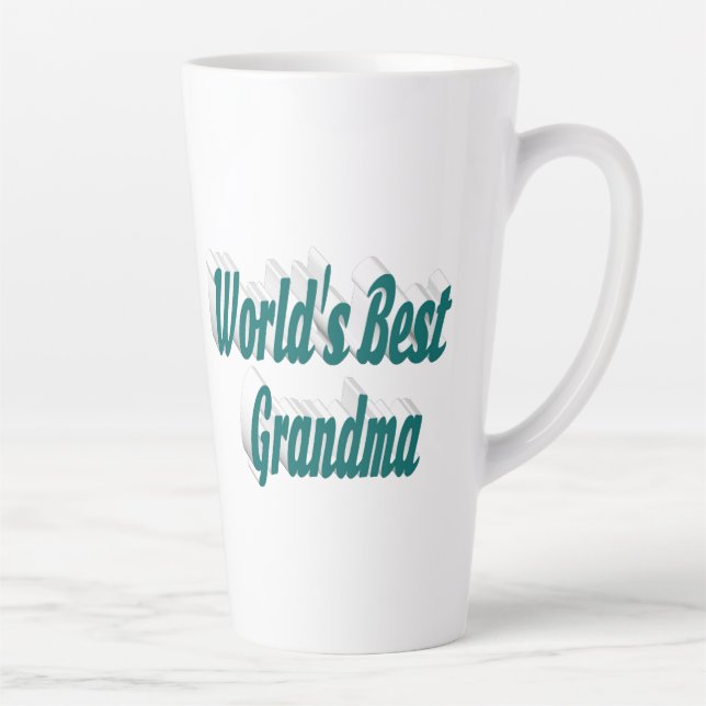 Oma-grüne Typografie Milchtasse (Rechts)