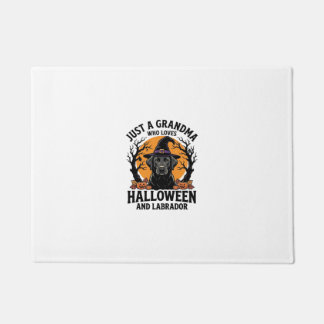 Oma Halloween Labrador Lustig Vintage_1 Fußmatte