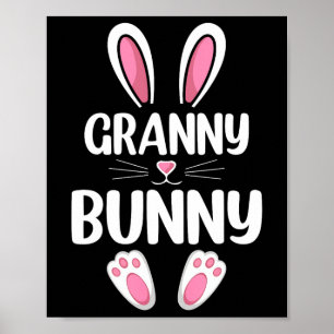 Oma-Häschen-Passende Familie Oma-Ostern-Tages- Poster