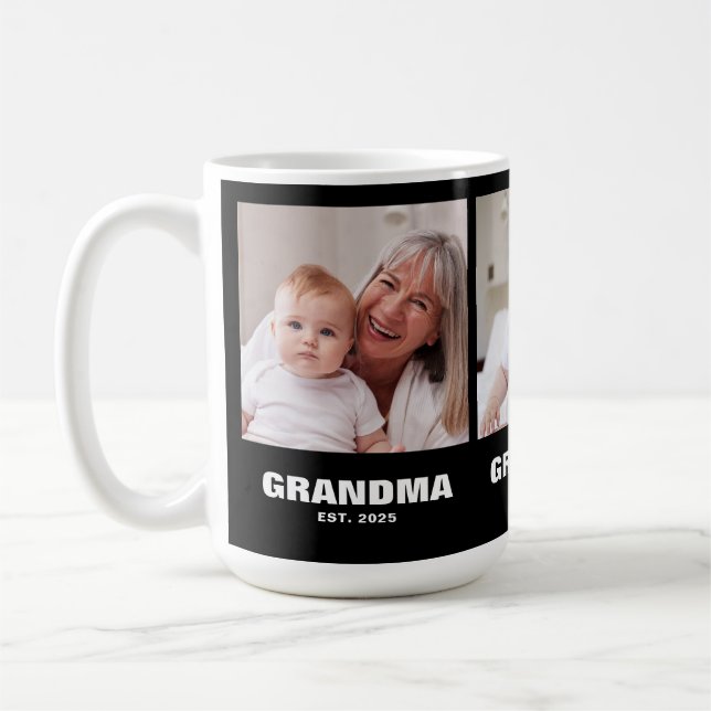 Oma hat Bold Black 3 Foto etabliert Kaffeetasse (Links)