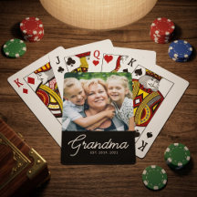 Oma hat die moderne Schriftart Foto gegründet