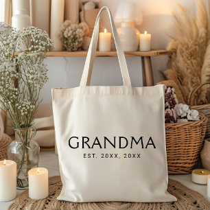 Oma hat ein neues Großelterngeschenk etabliert Tragetasche