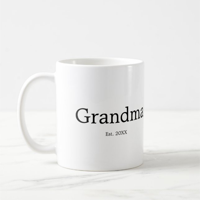 Oma hat ein neues Oma-Geschenk etabliert Kaffeetasse (Links)