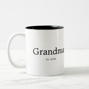 Oma hat ein neues Oma-Geschenk etabliert Zweifarbige Tasse