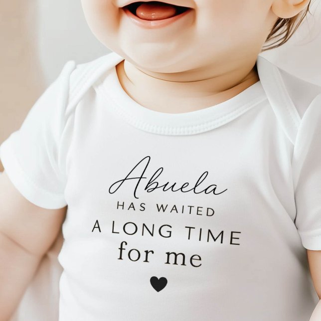 Oma hat gewartet Baby Bodysuit Geschenk Strampler (Von Creator hochgeladen)