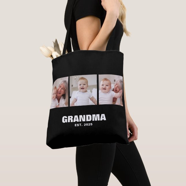 Oma hat kühnes Schwarz 3 Foto etabliert (Von Nahem)