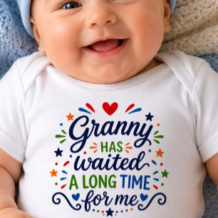 Oma hat lange gewartet Baby-Body Baby Strampler