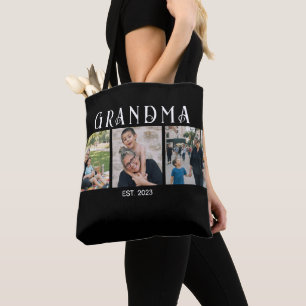Oma hat Modern Bold Schwarz 3 Foto gegründet