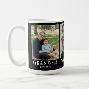 Oma hat modern fett Schwarz 3 Foto gegründet Kaffeetasse