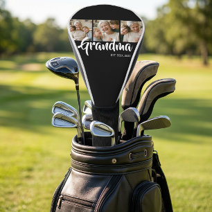 Oma hat modernes fettes Skript 3 Foto eingerichtet Golf Headcover