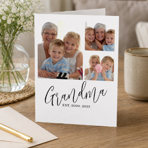 Oma hat modernes Skript 3 Foto eingerichtet Karte