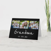 Oma hat modernes Skript Schwarz 3 Foto eingerichte