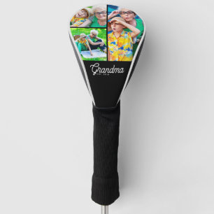 Oma hat modernes Skript Schwarz 3 Foto eingerichte Golf Headcover