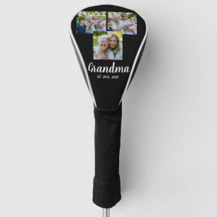 Oma hat modernes Skript Schwarz 3 Foto eingerichte Golf Headcover