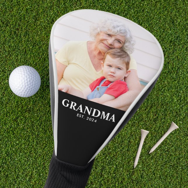 Oma hat modernes Skriptfoto eingerichtet Golf Headcover (Von Creator hochgeladen)