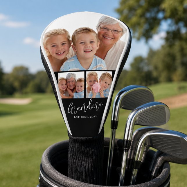 Oma hat modernes Spaß-Skript 3 Foto eingerichtet Golf Headcover (Von Creator hochgeladen)
