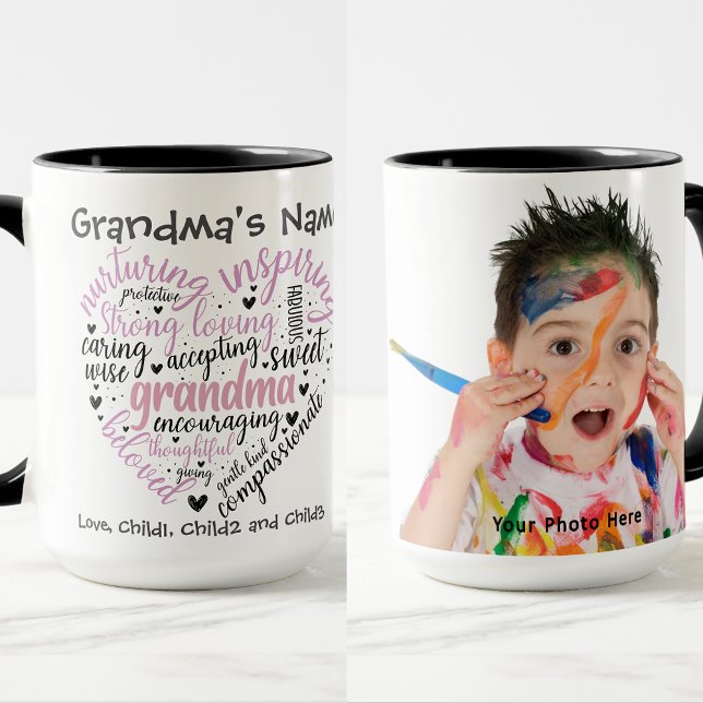 Oma Heart Nurturing Beliebtes individualisierbares Tasse (Von Creator hochgeladen)