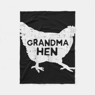 Oma Henne Huhn Muttertag Bauernhof Landwirtin Oma Fleecedecke