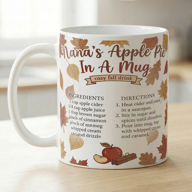 Oma Herbst-Apfelkuchen-Rezept  Kaffeetasse (Von Creator hochgeladen)
