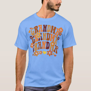 Oma Herbst Vintag Retro Groovie Hippie Fl T-Shirt