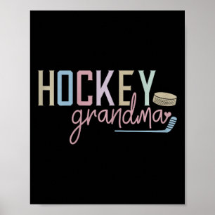 Oma Hockey Design Süße Eishockeyfans Fan  Poster