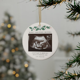 Oma Holiday Weihnachtsschwangerschaft Ultrasound Keramik Ornament
