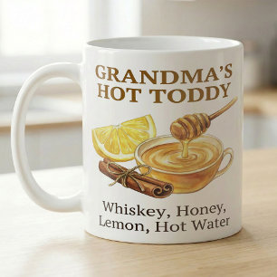 Oma Hot Toddy Rezept Warme Wasserfarbe Kaffeetasse
