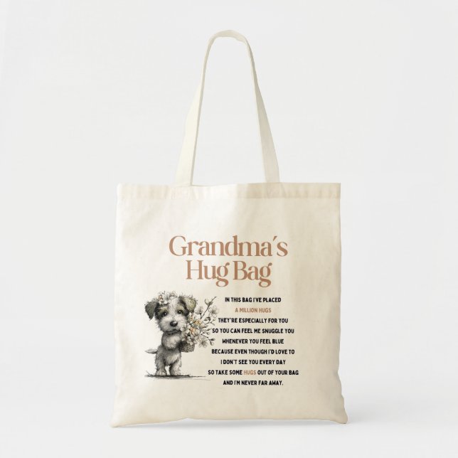 Oma-Hug-Tasche (Einzel) Tragetasche (Vorne)