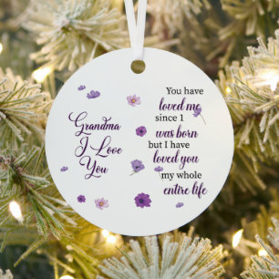 Oma I Liebe Sie Ornament Aus Metall