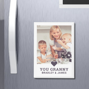 Oma, ich liebe dich - personalisiertes Geschenk zu Magnet