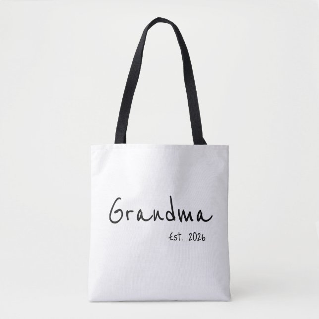 Oma in schwarzer Schrift etabliert (Vorderseite)