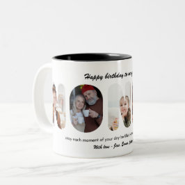 Oma Individuelle Fotocollage Personalisierte Großm Zweifarbige Tasse