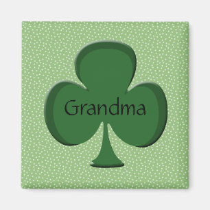 Oma Irish Kleeblatt Magnet