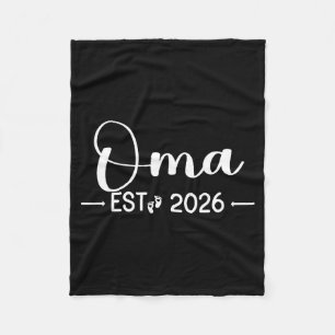 Oma ist 2026 Neu passend werdende Mutter 2026 Fleecedecke