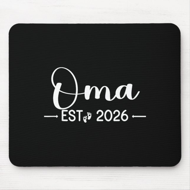 Oma ist 2026 New Matching Mutter wird 2026 sein  Mousepad (Vorne)