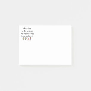 Oma ist das lustige Kinderzitat Antwort Post-it Klebezettel