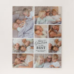 Oma ist die beste FotoCollage Puzzle<br><div class="desc">Modernes Großmutterpuzzle mit einer 8-Foto-Collage-Vorlage,  die leicht mit eigenen wertvollen Familienbildern personalisiert werden kann,  dem niedlichen Sprichwort "Diese Oma ist die beste" und den Enkelkindern Namen.</div>