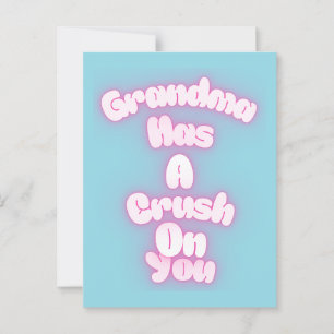 Oma ist in dich verknallt postkarte