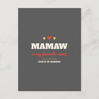 Oma ist mein Lieblingsname Postkarte