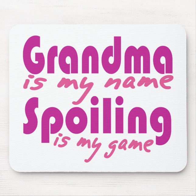 Oma ist mein Name Mousepad (Vorne)