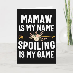 Oma ist mein Name Verwöhnen ist mein Spiel Shirt M Karte