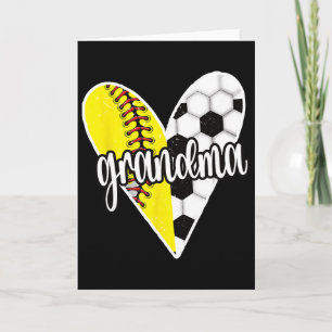 Oma ist stolz auf Softball-Spielerin Oma Karte