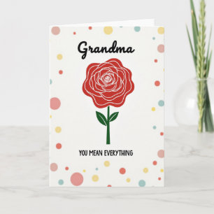Oma-Karten zum Grandma-Tag von Ruby Rose Karte