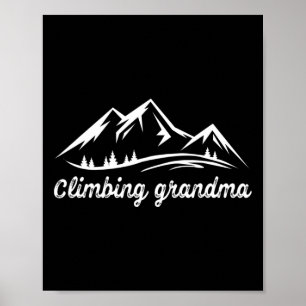 Oma klettert - Wandern Poster