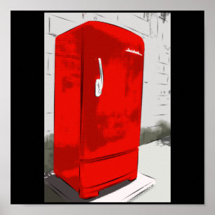 Oma-Kühlschrank Poster